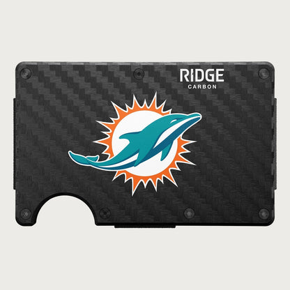 Ridge Wallet - Miami Dolphins - Carbon Fiber 3k
