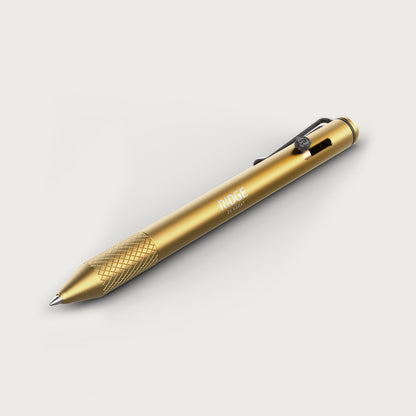 Ridge Bolt Action Pen - 24K Gold