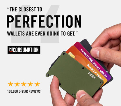 Ridge Wallet - Burnt Damascus