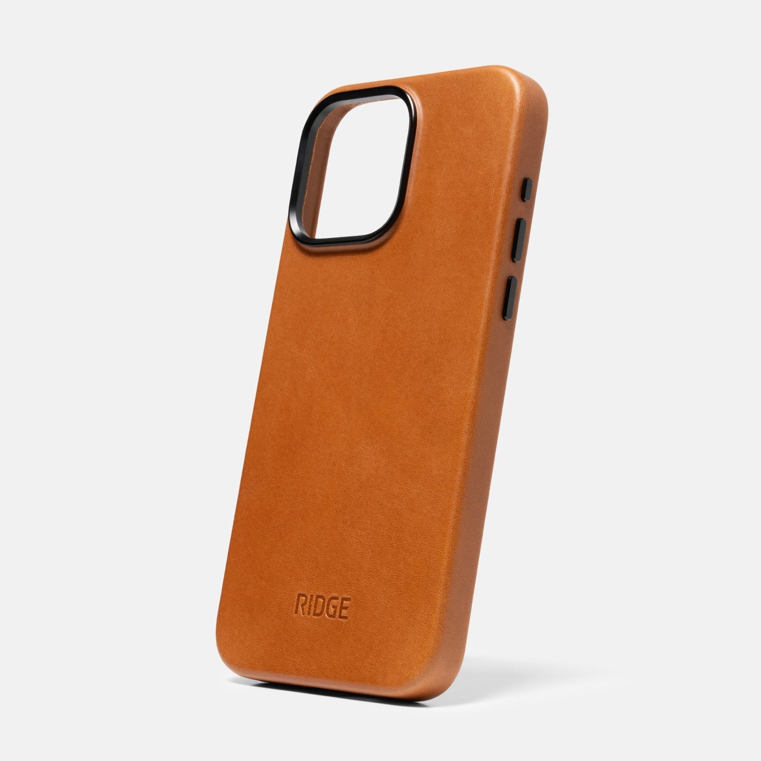 Ridge Phone Case - Tobacco Brown Leather - iPhone 15 Pro Max